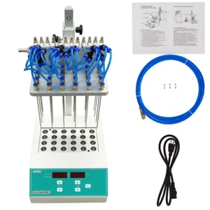 110V 24 orificios tipo seco Termovap concentrador de muestra de nitrógeno 16X45 mm - Imagen 1 de 22