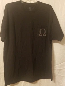 Omega Black Rhinestone t-shirt: Size XL - Picture 1 of 3