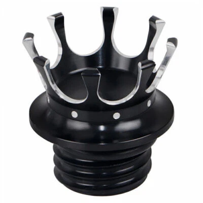 Tapa de gasolina King Crown tanque de combustible rosca derecha Bil apto para Harley Softail Dyna Foto 1 de 4
