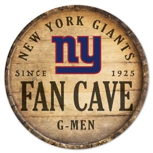 NEW YORK GIANTS 14" DIAMATER ROUND WOOD SIGN FROM WINCRAFT