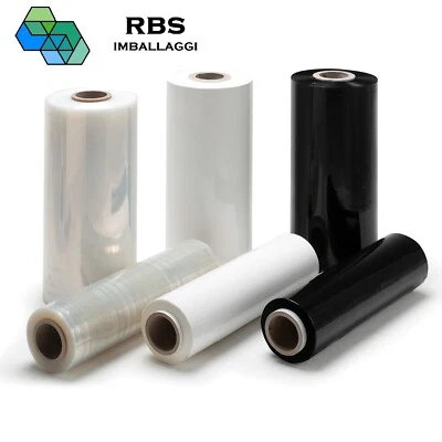 Film estensibile nero trasparente bianco pellicola da per imballaggio rotoli