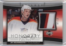 2005-06 Upper Deck Trilogy Honorary Swatches /10 Jay Bouwmeester #HP-JB Patch