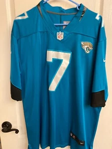 Nick Foles #7 Jaguars Stitch Teal Jersey Nike NFLPA Size XXL - Picture 1 of 11