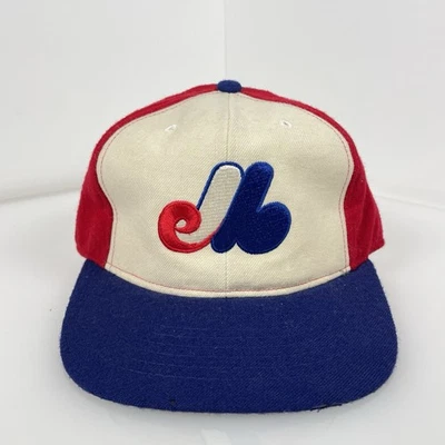 Vintage Montreal Expos Fitted Hat Cap MLB Rare 100% Wool Ted Fletcher - Image 1 of 4