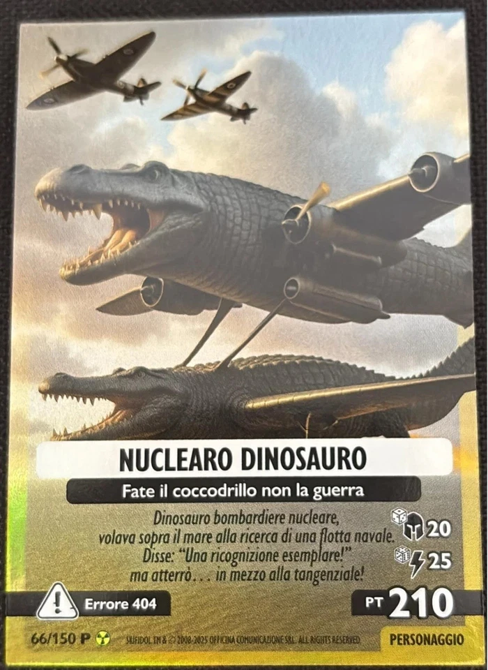 SKIFIDOL ITALIAN BRAINROT UNIVERSO PSICHEDELICO N.66 NUCLEARO DINOSAURO PROMO - Bild 1 von 1