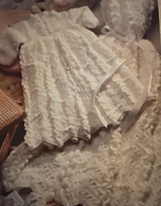 ~Crochet~Christening Outfit~Pattern Only~ - Picture 1 of 2