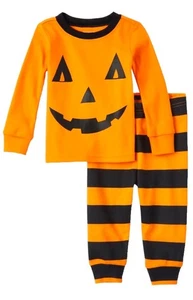 The Children’s Place Algodón 2 Piezas Halloween Calabaza Pijama Set Bebé 6-9 Meses - Imagen 1 de 5