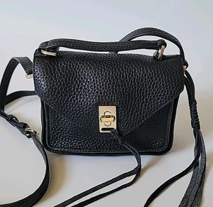 Borsa a tracolla Rebecca Minkoff Darren Mini Messenger manico superiore pelle ciottolata - Foto 1 di 18