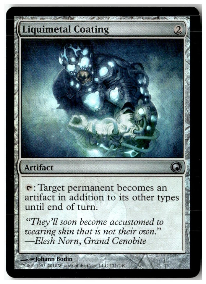 MTG Foil Liquimetal Coating - Scars of Mirrodin Heavily Played English - Image 1 of 2