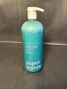 Attitude Super Leaves Natural Shower Gel Soothing White Tea Leaves 32 Fl Oz - Picture 1 of 5