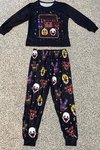 NEW FNF Boys Five Nights At Freddy's 2-Piece Pajama Set 6/7 Long Sleeve Pants - Picture 1 of 3