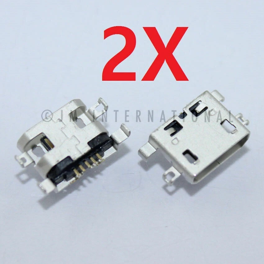 2X Alcatel Smartflip 4052R porta de carregamento conector de doca carregador micro USB - Imagem 1 de 1