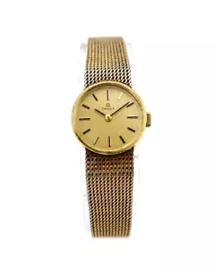 Orologio da polso vintage Omega donna manuale oro 14 carati pieno di cassa rossa (ricondizionato) - Foto 1 di 9