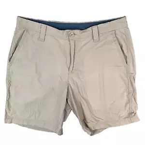 Pantaloncini da lavoro uomo Columbia beige chino tasca cotone taglia 32 - Foto 1 di 13