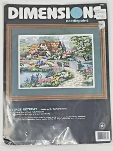 Dimensions Cottage Retreat Needlepoint Kit 16" X1 2" Barbara Mock 1998 #2461 - Picture 1 of 6