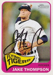 JAKE THOMPSON AUTO'D SIGNED 2014 TOPPS HERITAGE MINORS CARD #67 PHILLIES - Picture 1 of 3