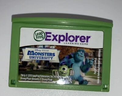 MONSTERS UNIVERSITY Game Cartridge LEAPSTER EXPLORER - Image 1 of 3
