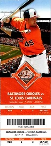 TICKET Baltimore Orioles vs St Louis Cardinals (June 17 2017) Mark Trumbo - Picture 1 of 1