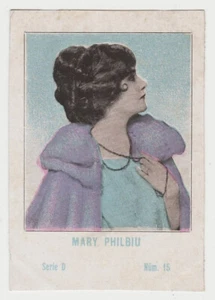 Mary Philbin 1920s Juncosa PAPER STOCK Trading Card #D-15 Film Star E5 - Picture 1 of 2