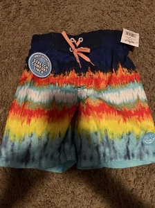NEW NWT Zero Xposur Boys Blue Swim Trunks Shorts Size 4 - Picture 1 of 1