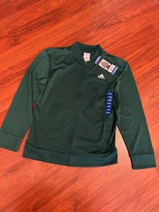Adidas Youth Bomber Track Jacket Full Zipper Pockets Size L 14/16 - Picture 1 of 2