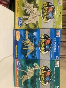 Dinosaur Puzzle (Age of Dinosaur) 3D Puzzle (Set Of 3) - Picture 1 of 4