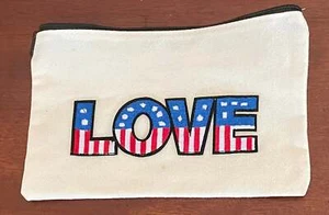 US Flag Themed Make-up Bag - Picture 1 of 7