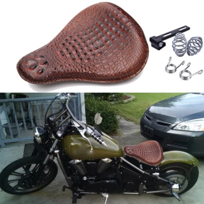 Mola de assento solo jacaré motocicleta para Kawasaki Vulcan 900 800 750 450 Bobber - Imagem 1 de 4