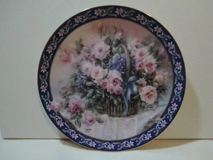 Sammelteller 1992 ,,Roses“ Lena Liu's Basket Bouquets, Porzellan - Bild 1 von 2