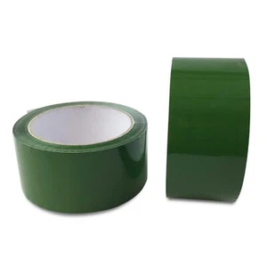 GREEN PACKING TAPE (48mm x 66m) Strong Low Noise Adhesive Parcel Box Packaging - Picture 1 of 4