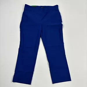 Hilary Radley Women's Pull-On Ankle Built-in Tummy Control Pant, Blue, XL 27 In - Picture 1 of 4
