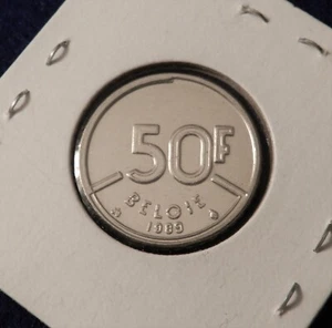 1989 Belgium 50 Francs - Belgie - Great Coin - See Pictures - Picture 1 of 2