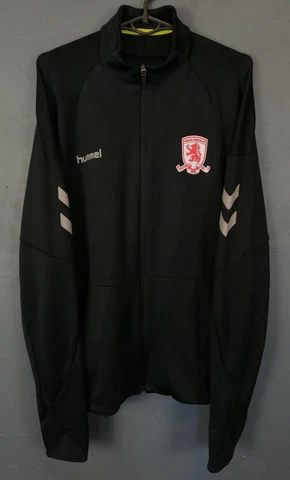 MEN'S HUMMEL FC MIDDLESBROUGH 2018/2019 JACKET TRAINING SOCCER FOOTBALL SIZE M Cover