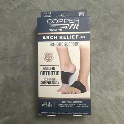 Copper Fit Arch Relief Compression Bands, Professional Grade Orthopedic Support - Image 1 of 3