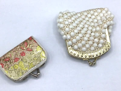 Vintage Beaded and Embroidered change purses - lot of 2 - Imagem 1 de 4