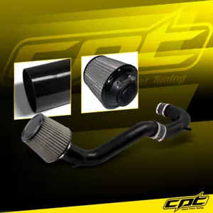 For 08-12 Honda Accord 4cyl 2.4L Black Cold Air Intake + Stainless Steel Filter - Picture 1 of 1