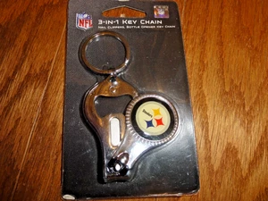 Pittsburgh Steelers 3 in 1 Keychain - Picture 1 of 10