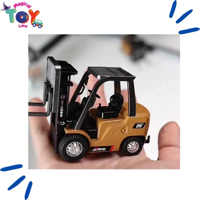 Carretilla elevadora de aleación 1/64 RC mini vehículo de ingeniería mesa con control remoto Foto 1 de 4