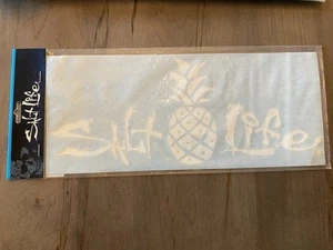 Salt Life Adesivo Ananas Bianco 12” SAD973 NUOVO - Foto 1 di 2