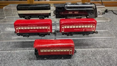 Marx O Gauge Electric Commodore Vanderbilt with Red Passenger Train Set - Tested - Image 1 of 4