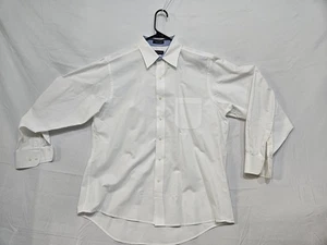 Chaps Oxford Shirt Mens 16/34 White - Wrinkle Free Button Down Classic Fit - Picture 1 of 4