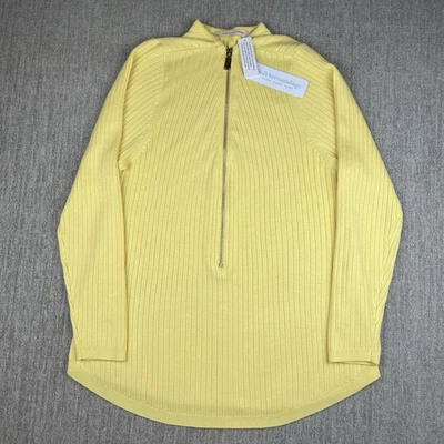 Suéter Valentina Acanalado Suave Surroundings Cremallera Amarillo Talla Mediana Dorado Cremallera Nuevo con Etiquetas Foto 1 de 4