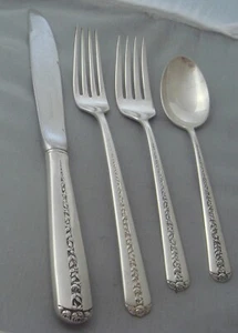 Towle Rambler Plata Esterlina Rosa Cuatro 4 Piezas Ajuste Hoja Moderna - Imagen 1 de 1