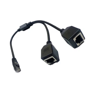Adaptateur répartiteur RJ45 1 à 2 voies CAT 7 6 5 LAN connecteur câble Ethernet neuf - Photo 1/14