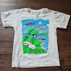 Vintage Rare Single Stitch Shirt Dale's Team Party Earnhardt #3 Kids Size Medium - Picture 1 of 6
