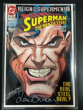 DC Comics Superman: The Man of Steel # 25 SEPT 1993 Signed Numbered W/COA VF/NM