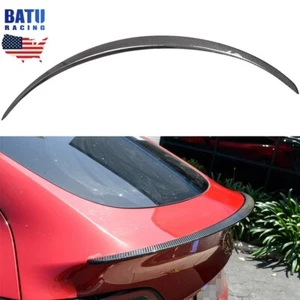 OE-Style Real Carbon Fiber Rear Trunk Spoiler Wing for 2020-2023 Tesla Model Y - Picture 1 of 12