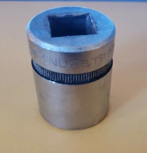 Indestro Super 1-1/16" Chrome Socket 1/2" Drive 12 Point 2236 Vintage - Picture 1 of 4