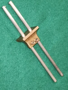 Hergestellt in den USA, Edelstahl & Messing Doppelbalken Markierungswerkzeug - SEHR GUT! - Bild 1 von 6