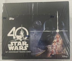 2017 Topps Star Wars 40th Anniversary Box Factory Sealed 24 Packs Retail ~ Auto - Picture 1 of 1